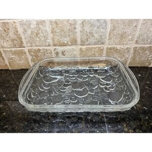Libbey Orchard Embossed Fruit Casserole Dish 14" x 9.75" Baking Lasagna